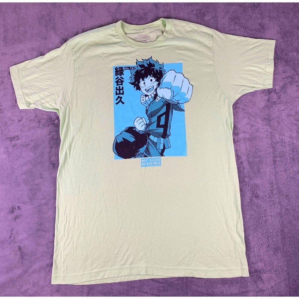 My Hero Academia Deku Graphic T Shirt Size L Anime